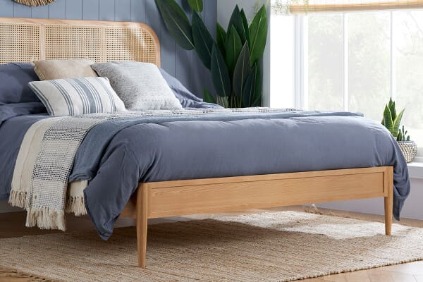 An image for Elina Rattan Oak Bed