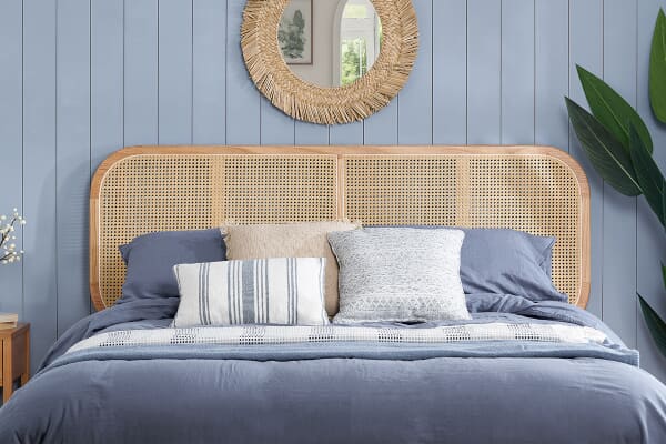 An image for Elina Rattan Oak Bed