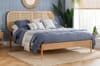 Elina Rattan Oak Bed