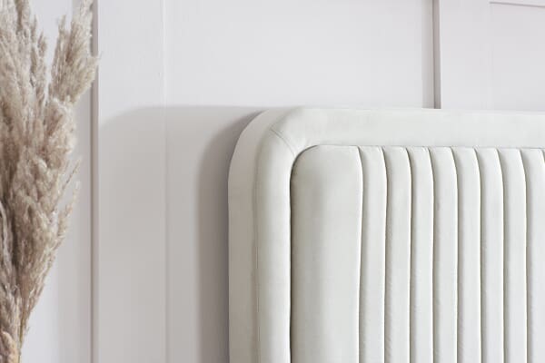 An image for Haven Warm Stone Fabric Bed