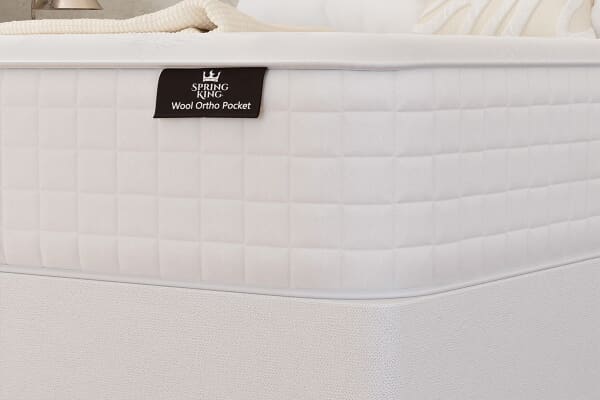 An image for Spring King® Wool Ortho Pocket Mattress + Premium Divan Bed