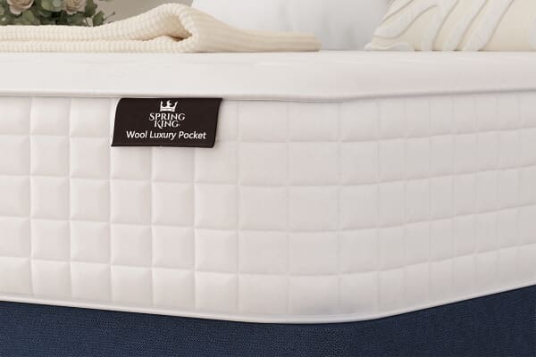 An image for Spring King® Wool Luxury Pocket Mattress + Premium Divan Bed 