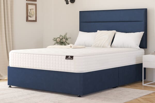 An image for Spring King® Wool Luxury Pocket Mattress + Premium Divan Bed 