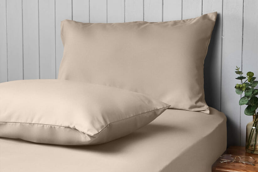 An image for Silentnight Supersoft Pillowcase Pair - Natural
