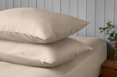 An image for Silentnight Supersoft Pillowcase Pair - Natural