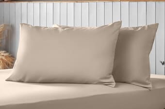 A product image for the Silentnight Supersoft Pillowcase Pair - Natural