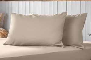 A product image for the Silentnight Supersoft Pillowcase Pair - Natural