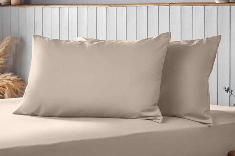 An image for Silentnight Supersoft Pillowcase Pair - Natural