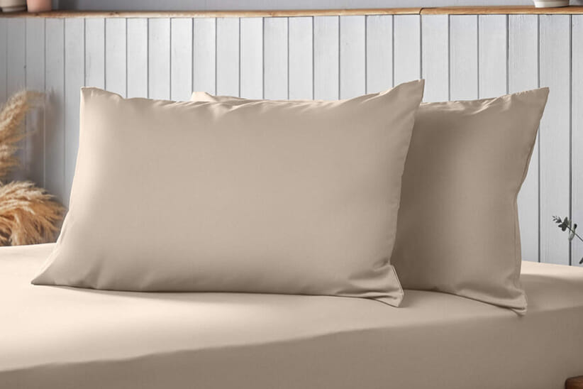 An image for Silentnight Supersoft Pillowcase Pair - Natural
