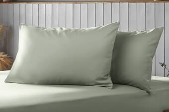A product image for the Silentnight Supersoft Pillowcase Pair - Sage
