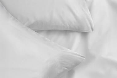 An image for Silentnight Washed Cotton Rich Pillowcase Pair - White