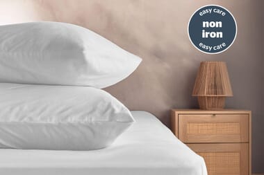 An image for Silentnight Washed Cotton Rich Pillowcase Pair - White