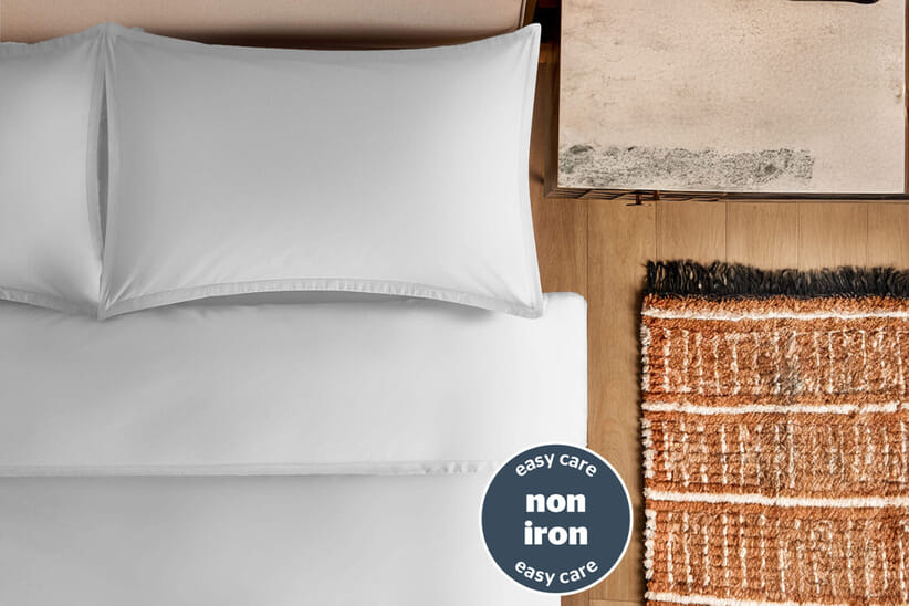 An image for Silentnight Washed Cotton Rich Duvet Set - White