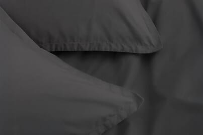 An image for Silentnight Washed Cotton Rich Duvet Set - Charcoal