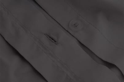 An image for Silentnight Washed Cotton Rich Duvet Set - Charcoal