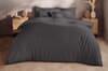 Silentnight Washed Cotton Rich Duvet Set - Charcoal