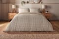 Silentnight Supersoft Gingham Seersucker Duvet Set – Natural