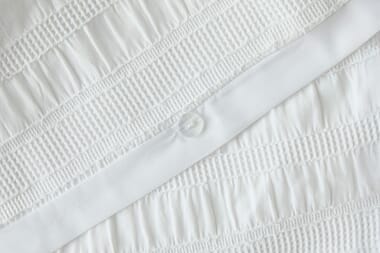 An image for Silentnight Supersoft Seersucker Duvet Set – White