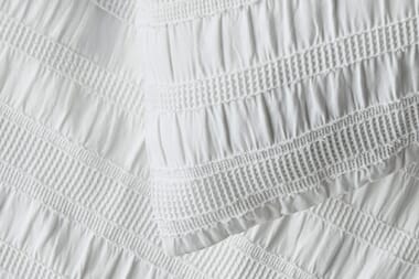 An image for Silentnight Supersoft Seersucker Duvet Set – White