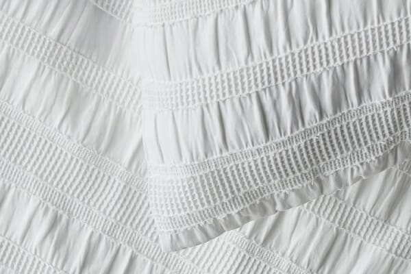 An image for Silentnight Supersoft Seersucker Duvet Set – White