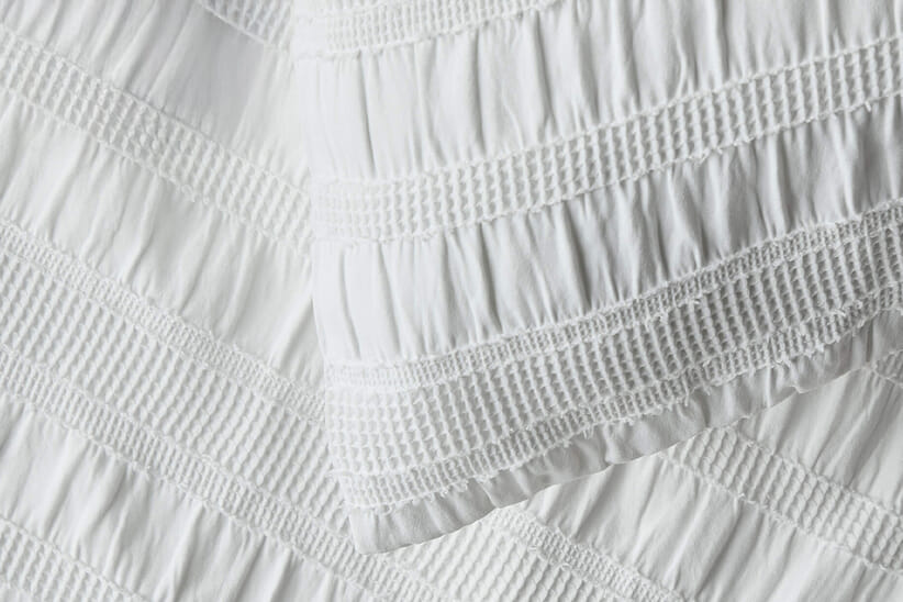 An image for Silentnight Supersoft Seersucker Duvet Set – White