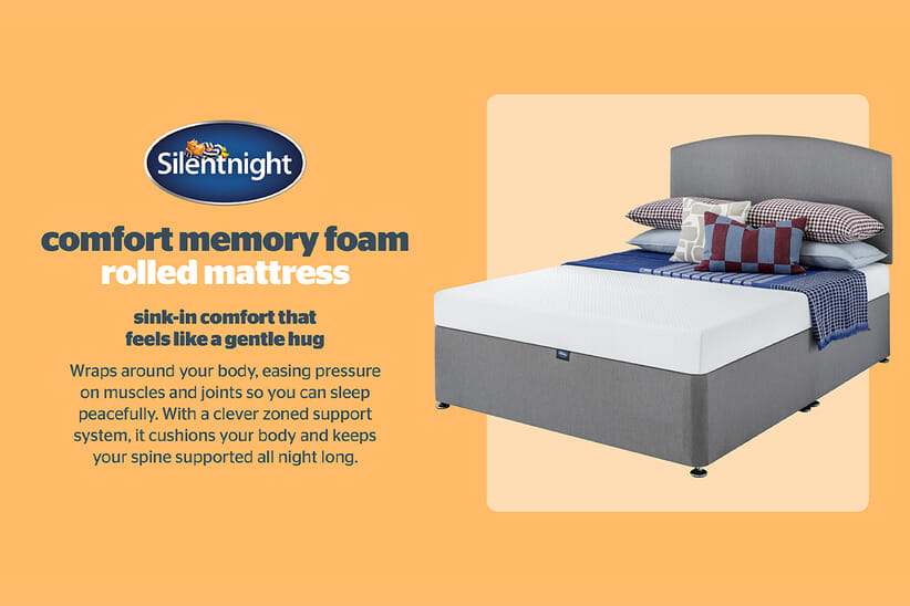 An image for Silentnight Hush Comfort Memory Foam Mattress