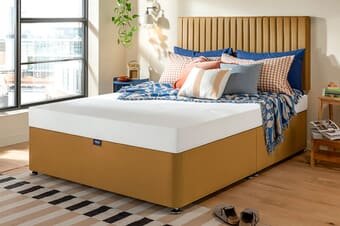 A product image for the Silentnight Comfort Gel Memory Foam Mattress + Premium Divan Bed