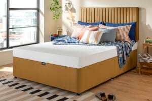 A product image for the Silentnight Comfort Gel Memory Foam Mattress + Premium Divan Bed