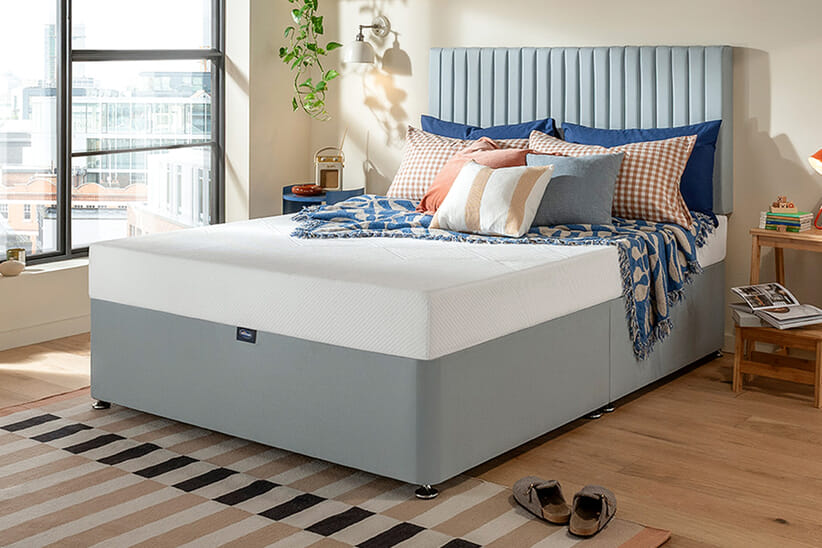 An image for Silentnight Breathe Gel Memory Foam Mattress + Premium Divan Bed