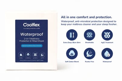 An image for Coolflex® 2-in-1 Waterproof Mattress Protector & Fitted Sheet