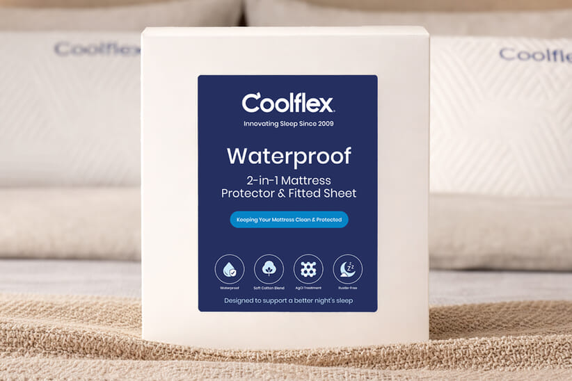 An image for Coolflex® 2-in-1 Waterproof Mattress Protector & Fitted Sheet