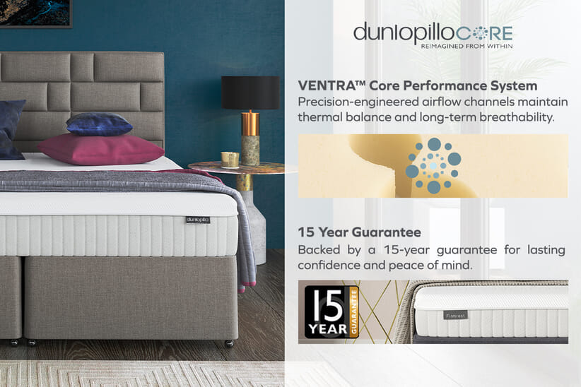 An image for Dunlopillo® Millennium Latex Mattress + Premium Divan Bed
