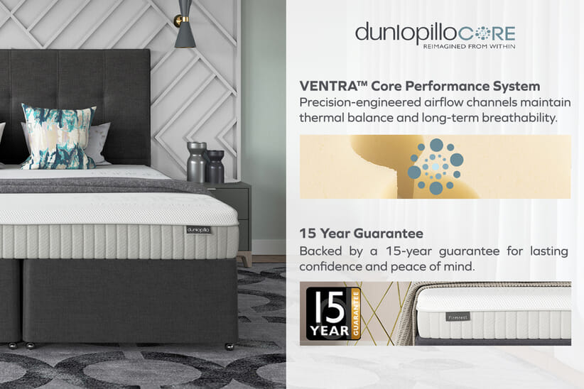 An image for Dunlopillo® Sovereign Latex Mattress + Premium Divan Bed