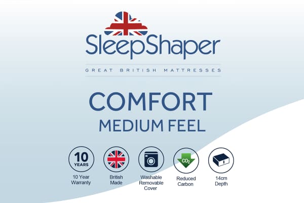 An image for SleepShaper® Comfort Medium Feel Foam Mattress