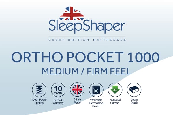 An image for SleepShaper® Ortho 1000 Pocket Hybrid Mattress