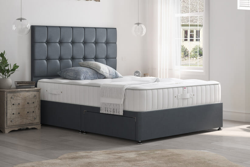 An image for Millbrook Duke Natural Silk Mattress + Premium Divan Bed