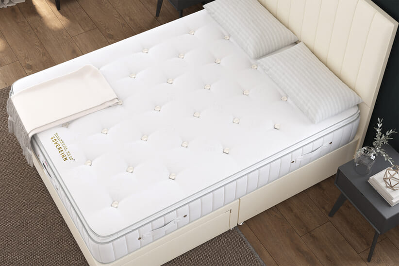 An image for Millbrook Sovereign Natural Pillow Top Mattress + Premium Divan Bed
