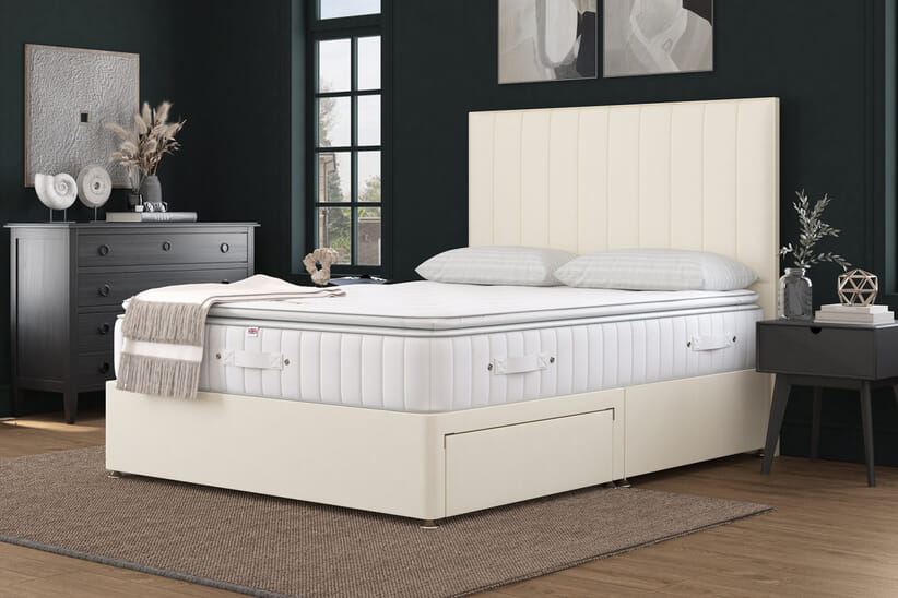 An image for Millbrook Sovereign Natural Pillow Top Mattress + Premium Divan Bed