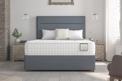 An image for Highgrove Somerset 2000 Pocket Natural Mattress + Ottoman Divan Bed