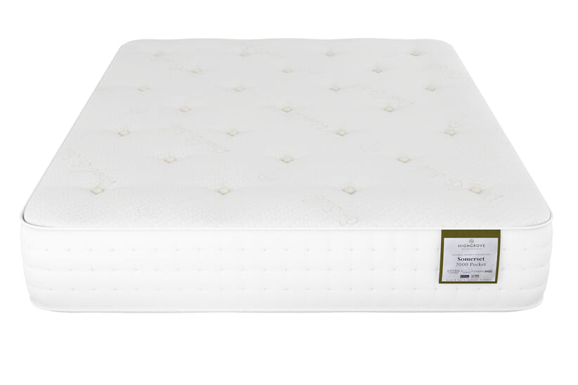 An image for Highgrove Somerset 2000 Pocket Natural Mattress + Ottoman Divan Bed