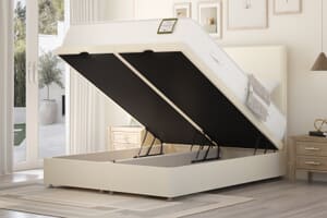 A product image for the Highgrove Ashbourne Ortho 2000 Pocket Natural Mattress + Ottoman Divan Bed