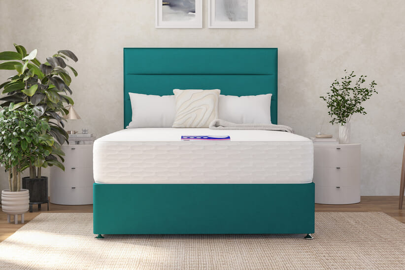 An image for Camellia Traditionally Sprung Mattress + Ottoman Divan Bed