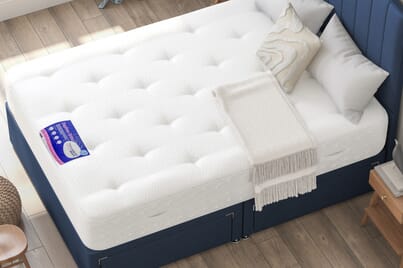An image for Daphne Ortho Traditionally Sprung Mattress + Ottoman Divan Bed