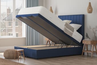 A product image for the Daphne Ortho Traditionally Sprung Mattress + Ottoman Divan Bed