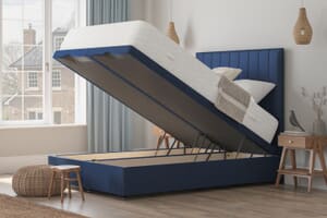 A product image for the Daphne Ortho Traditionally Sprung Mattress + Ottoman Divan Bed