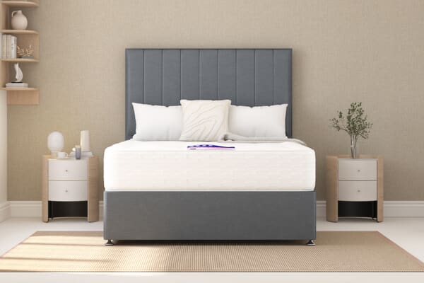 An image for Cashmere Ortho 1000 Pocket British Wool Mattress + Ottoman Divan Bed