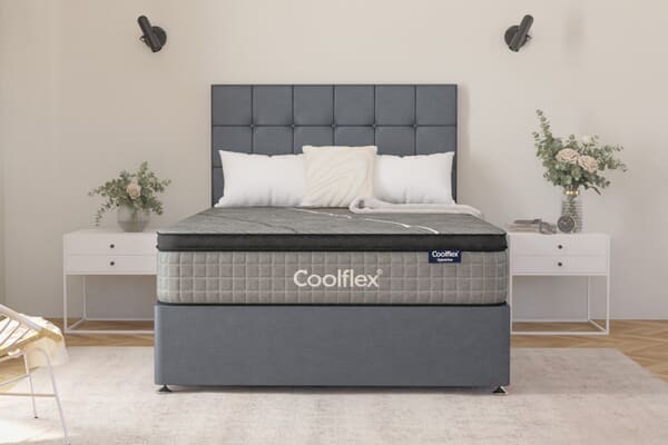 An image for Coolflex® Hybrid ICE Mattress + Ottoman Divan Bed