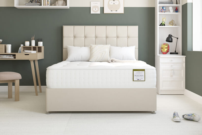 An image for Highgrove Rowley Ortho 1000 Pocket Natural Mattress + Ottoman Divan Bed