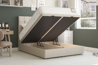 A product image for the Highgrove Rowley Ortho 1000 Pocket Natural Mattress + Ottoman Divan Bed