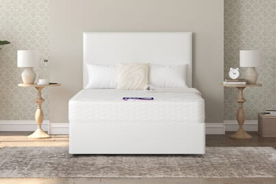 An image for Jasmine Traditionally Sprung Mattress + Ottoman Divan Bed